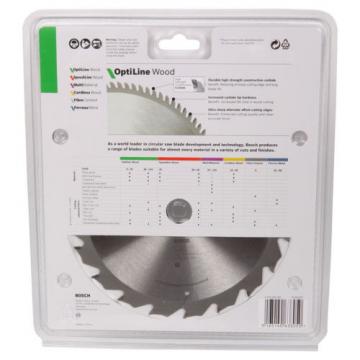 Bosch Optiline Wood Circular Saw Blade 184mm / 7 1/4&#034; 20T 20mm Bore 16mm Bush