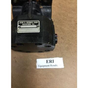 John S. Barnes Corp. 4295 Hydraulic Gear Pump. 4F651A.  Loc 15C