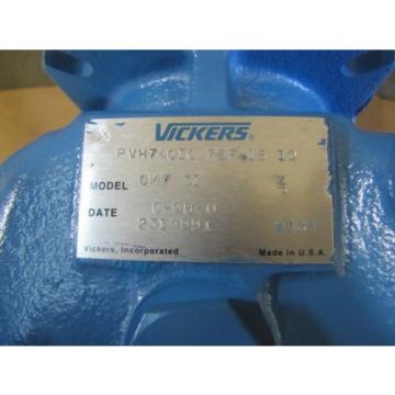 VICKERS HYDRAULIC OIL PISTON PUMP PVH74QIC RSF 1S 10 CM7 31 02-314991