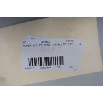 ROPER 2F3 27 HYDRAULIC GEAR PUMP D558860