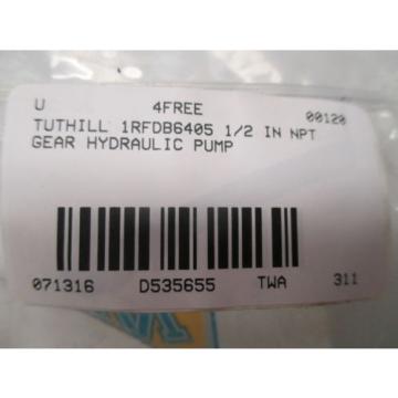 NEW TUTHILL 1RFDB6405 1/2 IN NPT GEAR HYDRAULIC PUMP D535655