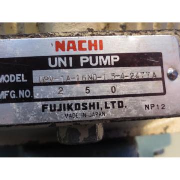 MEIDENSHA MEIDEN MOTOR LTF70-NR NACHI PUMP UPV-1A-16N0-15-4-2477A V15AIR-95