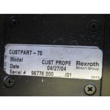 REXROTH LINEAR SLIDE CUSTPART-75