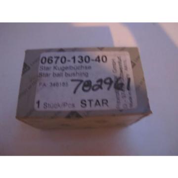 STAR Rexroth 30MM LINEAR SUPER BALL bushing BEARINGS 0670-130-40 Germany