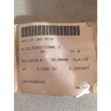 SLIDE,DIRECTIONAL CONTROL LINEAR VALVE, MILITARY SURPLUS, NSN: 4810-01-385-9116