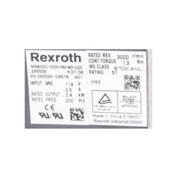 REXROTH MSM030C-0300-NN0M0-CG0 295558 SERVO MOTOR