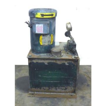 HYDRAULIC PUMP W/BALDOR MOTOR VM3546 &amp; 5 GALLON TANK D5-1.5X, 12.5 X 12.5 X 10