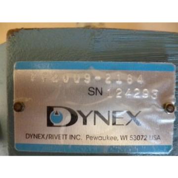 NEW DYNEX PF2009-2184 CHECKBALL HYDRAULIC PISTON PUMP 3000 PSI , S.A.E. PORTS