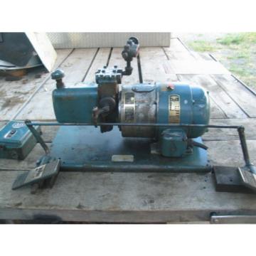 3HP WHITNEY Hydraulic Pump 3ph/220/480 w/Tank,Valves,Dualfoot control