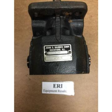 John S. Barnes Corp. 4295 Hydraulic Gear Pump. 4F651A.  Loc 15C