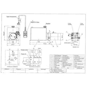 3210S Dump Trailer Hydraulic Power Unit,12V Single Acting,10L Metal Tank, OEM