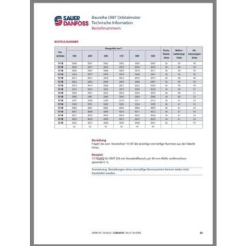 Sauer Danfoss Orbitalmotor OMT 400 Hydraulikmotor 151B0358
