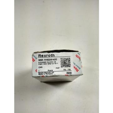 Origin REXROTH BOSCH GROUP R162281420 BLOCK LINEAR BALL BEARING