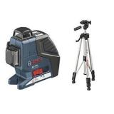 BOSCH 0601063306 - LIVELLA LASER GLL 3-80 P BS150 CON TREPPIEDI