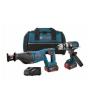 2-Tool 18-Volt Lithium-Ion Cordless Drill/Driver Reciprocating Saw Combo Kit Bag