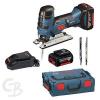 BOSCH STICHSÃ DE LA BATERÍA&#034;GE GST 18 V-LI S,CON 2 X 4,0 AH BATERÍA DE IÓN LITIO #1 small image