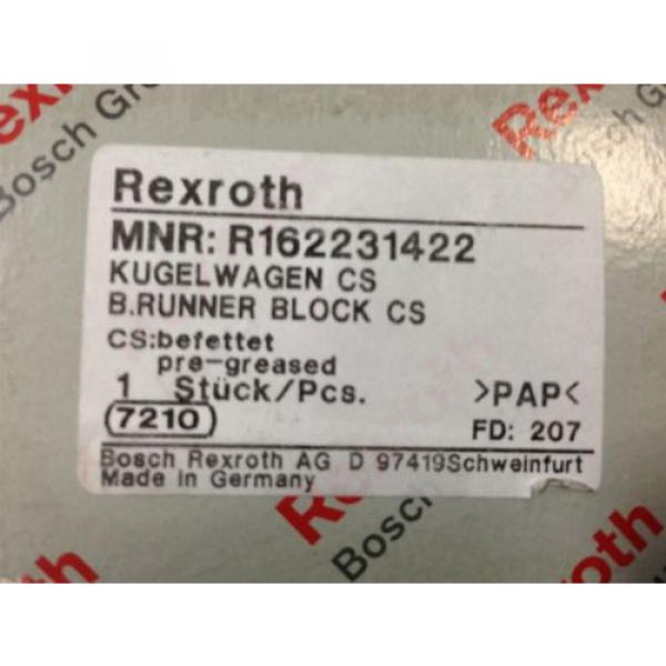 LOT OF 2 Origin REXROTH BOSCH R162231422 LINEAR SLIDE BALL RUNNER BLOCK U3 #2 image