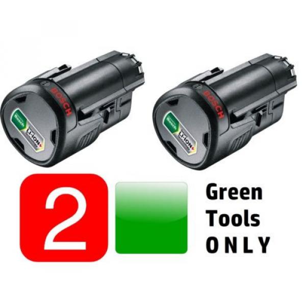 2 GENUINE BOSCH 10,8V 2.0a BATTERY Li-ION(GREEN TOOL) 1600A0049P 3165140808804 # #1 image