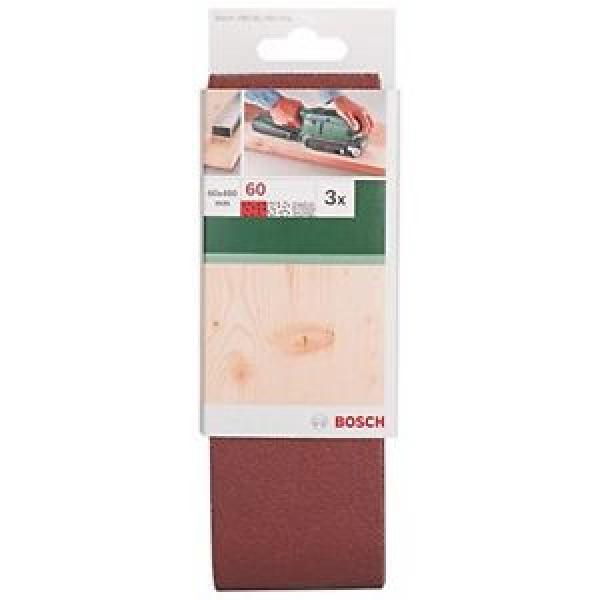 Bosch 3 Nastri Abrasivi per Levigatrice Nastro Senza Fori, 60 x 400 mm, G 60 #1 image