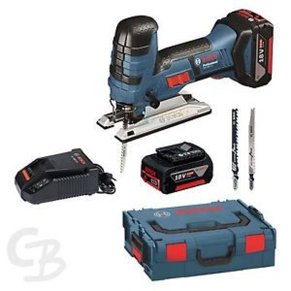 BOSCH STICHSÃ DE LA BATERÍA&#034;GE GST 18 V-LI S,CON 2 X 4,0 AH BATERÍA DE IÓN LITIO #1 image