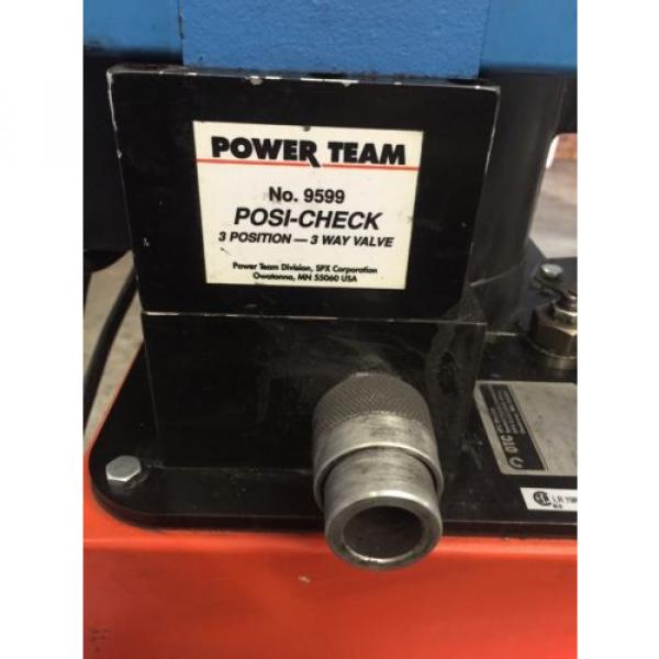 OTC POWERTEAM PE213S 10,000 psi HYDRAULIC PUMP single acting 1HP, 115/230v 1 ph #6 image