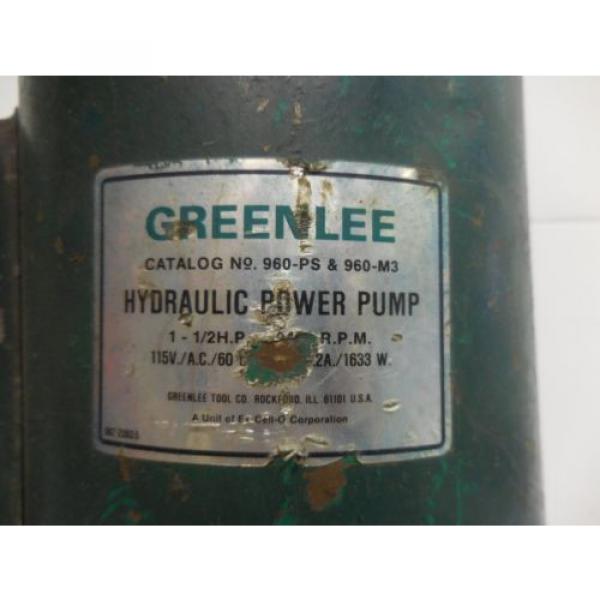 RX-361, GREENLEE ELECTRIC HYDRAULIC POWER PUMP MODEL 960 #10 image