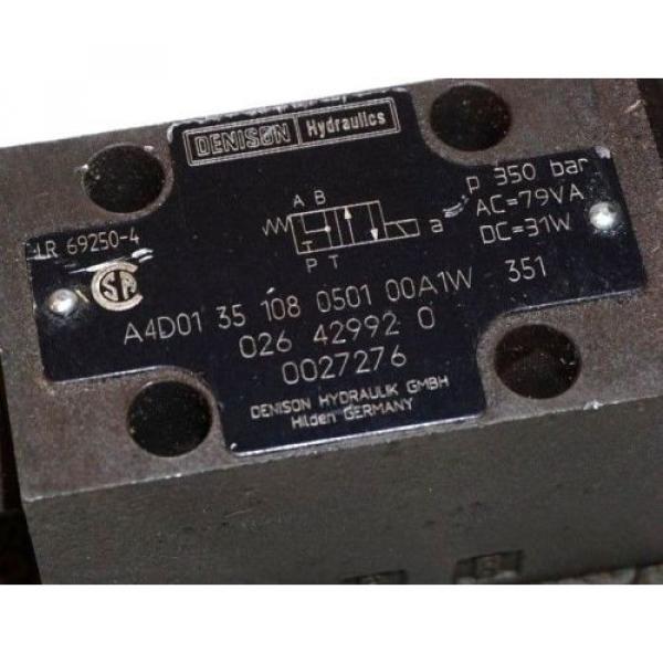 DENISON HYDRAULICS A4D01-35-108-0501-00A1W HYDRAULIC VALVE A4D0135108050100A1W #2 image