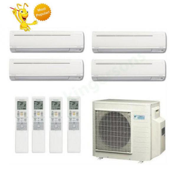 9k + 9k + 12k + 12k Btu Daikin Quad Zone Ductless Wall Mount Heat Pump AC #1 image