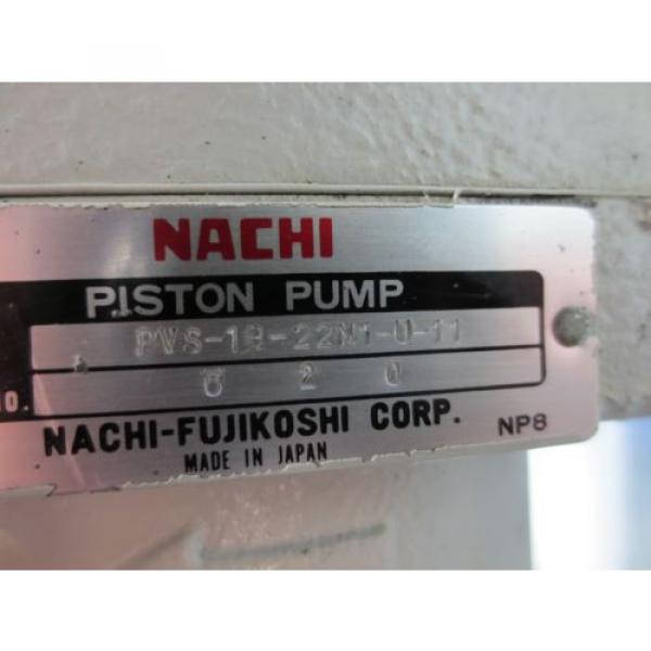 NACHI HYDRAULIC MOTOR PUMP LTIS90-NR PVS-1B-22N1-U-11 UPV-1A-22N1-22AG-4-4412B #12 image