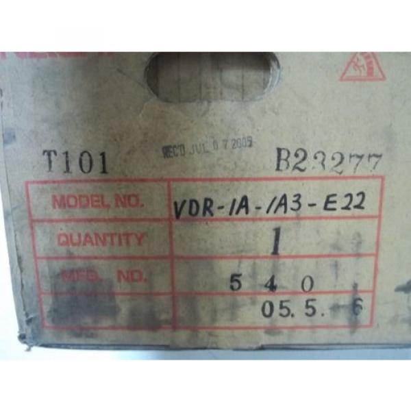 NACHI-FUJIKOSHI CORP VDR-1A-1A3-E22 VARIABLE VANE PUMP Origin IN BOX #7 image