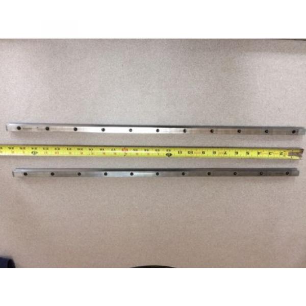 REXROTH  2 Rails  Guide Linear bearing CNC Route  model 7873 7210 13Q 26#034; L x 1/ #1 image