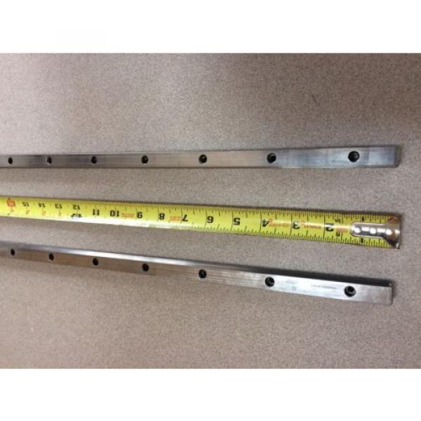 REXROTH  2 Rails  Guide Linear bearing CNC Route  model 7873 7210 13Q 26#034; L x 1/ #3 image