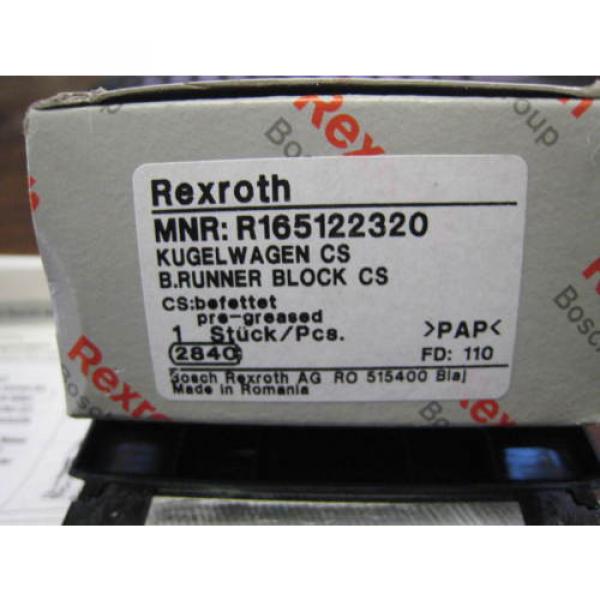 BOSCH Rexroth Runner Block Ball Carriage Linear Bearing R165122320 origin #3 image