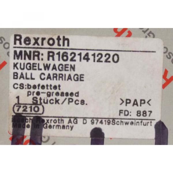 1 Origin REXROTH MNR:R162141220 BALL CARRIAGE LINEAR BEARING NIB #2 image