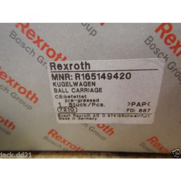 Origin Bosch Rexroth Runner Block Ball Carriage Linear Bearing R165149420 Origin #3 image