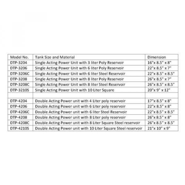 3206C Dump Trailer Hydraulic Power Unit,12V Single Acting,6L Metal Tank, OEM #3 image