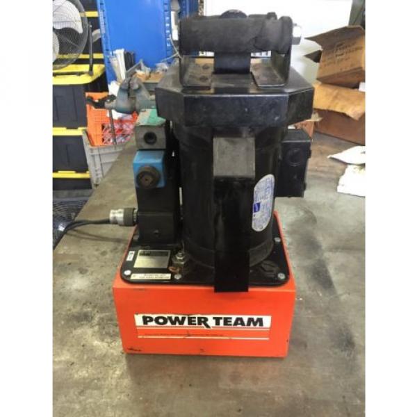 OTC POWERTEAM PE213S 10,000 psi HYDRAULIC PUMP single acting 1HP, 115/230v 1 ph #2 image