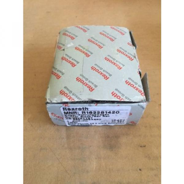 Origin REXROTH BOSCH GROUP R162281420 BLOCK LINEAR BALL BEARING #1 image