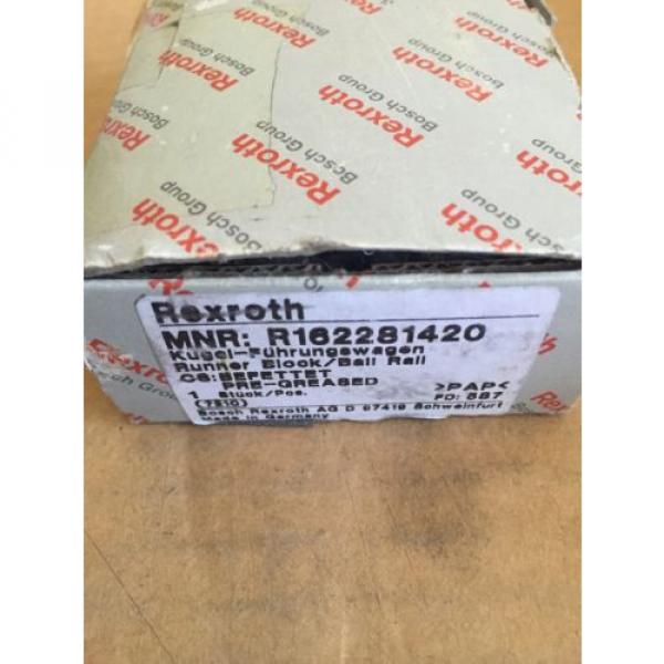 Origin REXROTH BOSCH GROUP R162281420 BLOCK LINEAR BALL BEARING #2 image