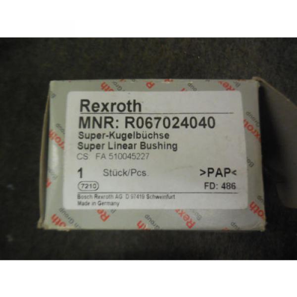 Origin REXROTH SUPER LINEAR BUSHING R067024040 #2 image