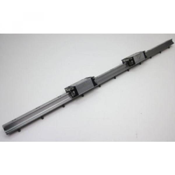 BOSCH REXROTH LINEAR RUNNER BLOCK R162289420 w/ REXROTH GUIDE RAIL, LENGTH 654mm #1 image